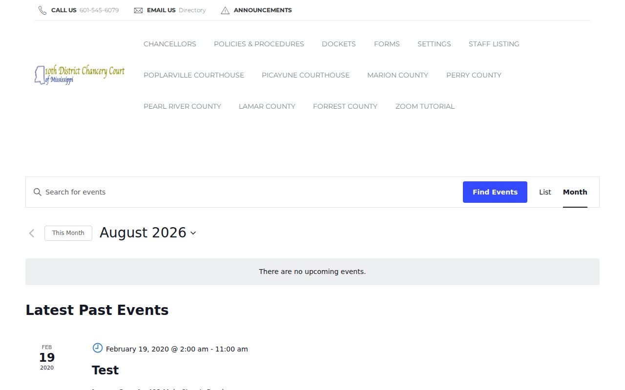 Marion County court calendar Tenth Chancery keyword search interface
