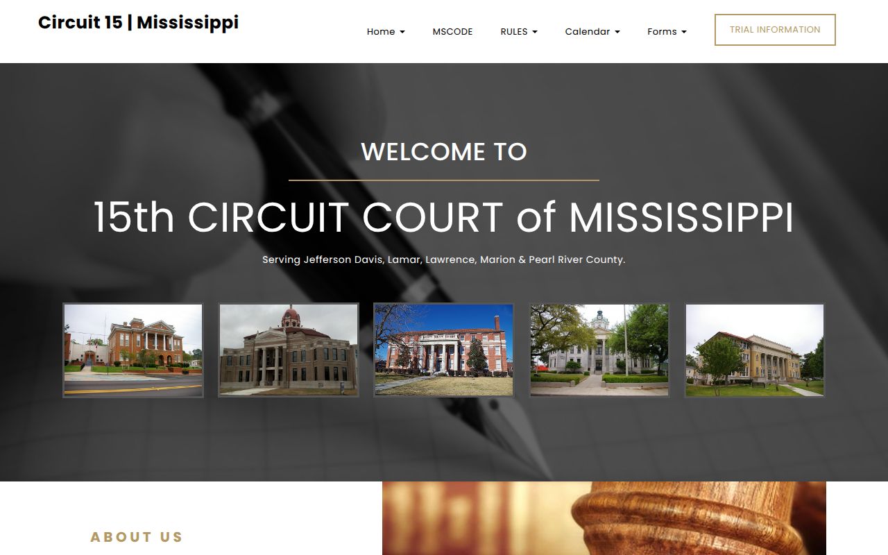 Marion County court calendar information from the Fifteenth Circuit Court